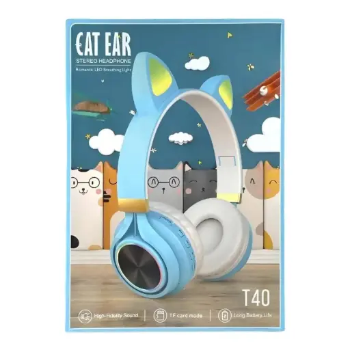 [NQ581] Cat Ear Stereo Headphone T40