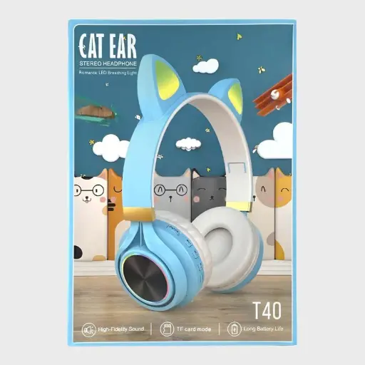 [NQ581] Cat Eer Stereo Headphone T40