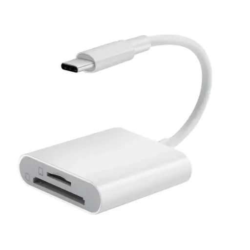 [NQ557] COTECI 33019 USB-C 2 in 1 Card Reader