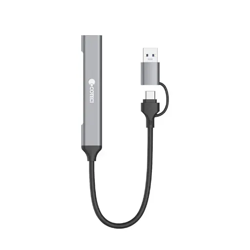 [NQ556] COTECi USB-C/A to USB-A 3.0 + 3 x USB-C Port Hub OF003