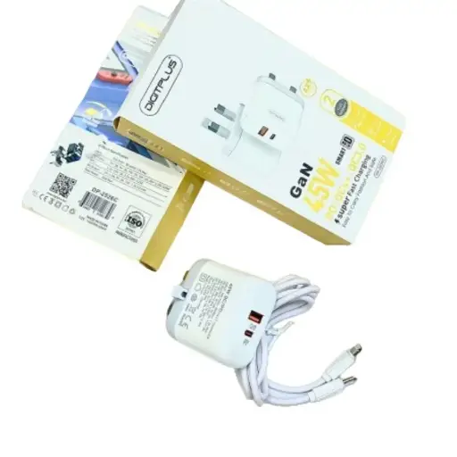 [NQ651] DIGITPLUS TRAVEL CHARGER DP-2526c 45w gan