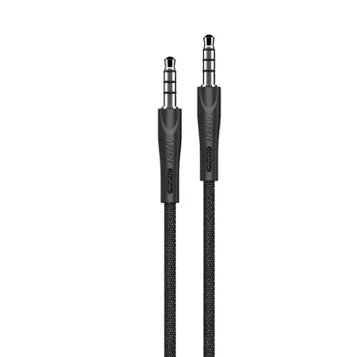 [NQ914] Green AUX 3.5 to AUX 3.5 Cable 1.2M 2.4A