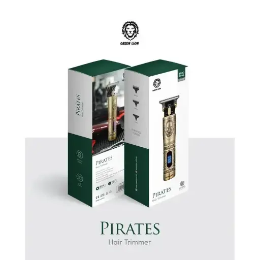 [NQ886] GREEN PIRATES HAIR TRIMMER 600mAh