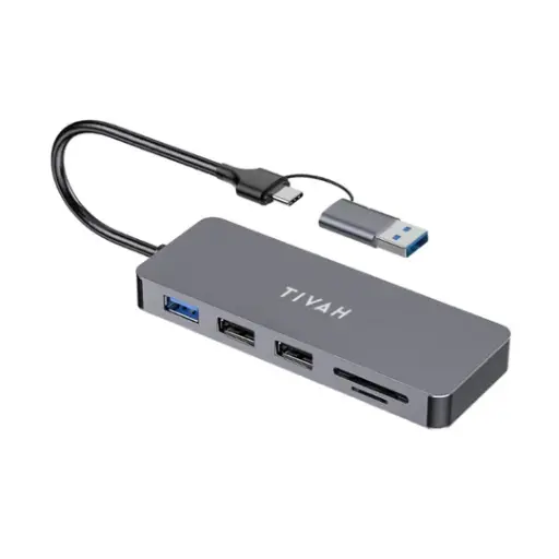 [NQ956] HAVIT TYPE-C HUB HV-H41 USB 3 PORT + SD & MICRO SD PORT