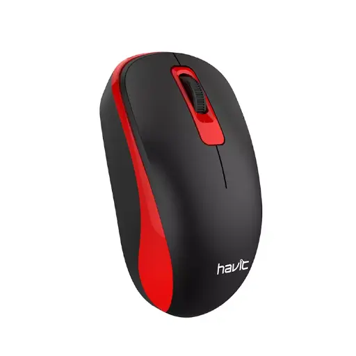 [NQ1091] Havit, Wireless Optical Mouse , Ms626Gt, Black /Red