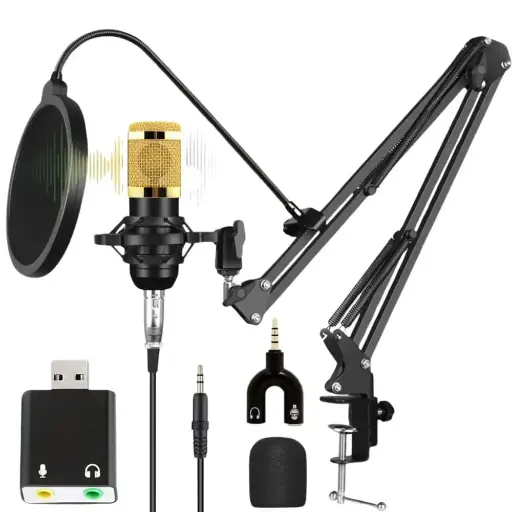 [NQ1217] KIT MIC STAND FILTER YOUYUBER STUDIO MIC