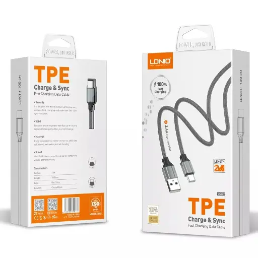 [NQ1252] LDNIO LS442 USB-A - MICROUSB 2M