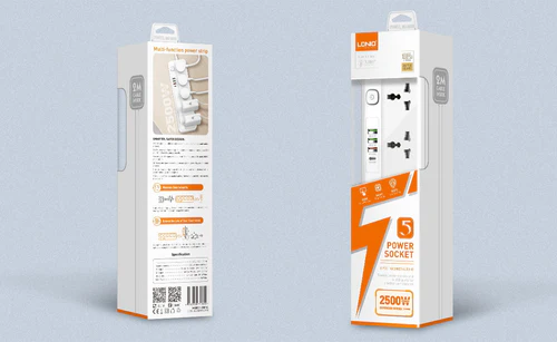 [NQ1260] LDNIO SC5415 5 Power Socket 2500W 3 USB + 1 PD