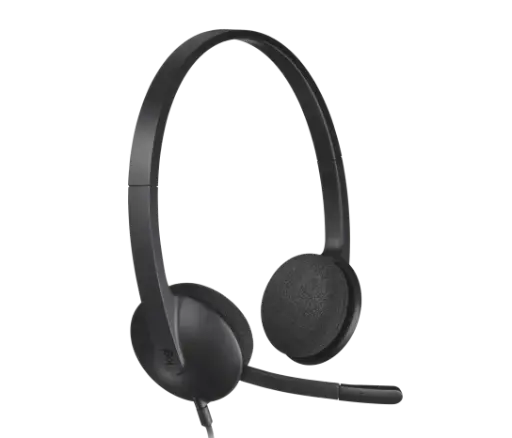 [NQ1288] LOGITECH H340 USB PC HEADSET WITH NOISE-CANCELLING MIC