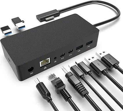 [NQ1552] MICROSOFT SURFACE DOCK STATION WITH 90W POWER ADAPTER