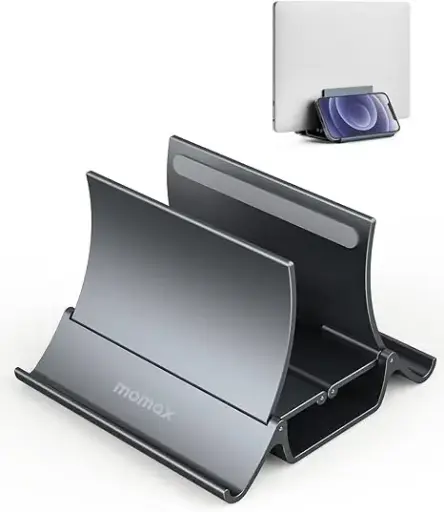 [NQ1768] Momax Auto Locking Vertical Laptop Stand Holder with