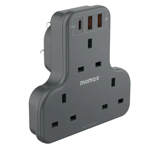 [NQ1575] MOMAX ONEPLUG 3 OUTLET T-SHAPED EXTENSION