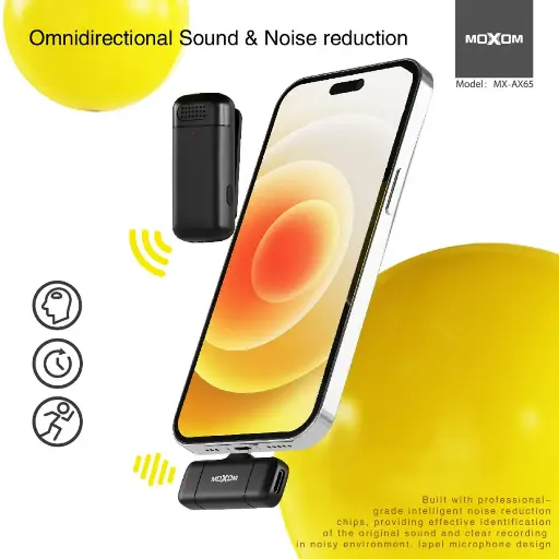 [NQ1602] MOXOM AX65 NIC MIC IPHONE LIGHTNING