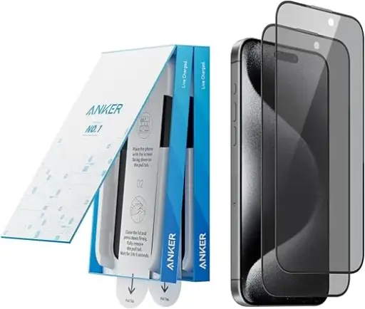 [NQ103] ANKER IPHONE 15 PRO MAX GLASS ANTI SPY