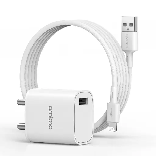 [NQ1836] ORAIMO DUAL PORT CHARGER 18W WITH LTG CABLE