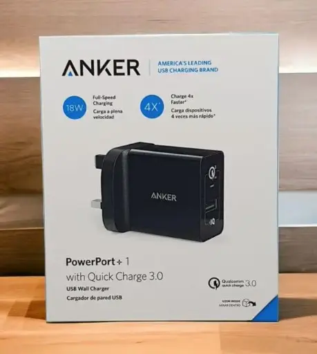 [NQ220] Anker Powerport+1 Quick Charger 3.0, Black 18W