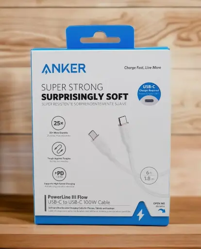 [NQ217] Anker Powerline III Flow 6' USB-C To USB-C Connector