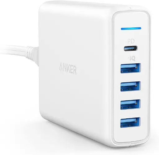 [NQ113] ANKER POWERPORT SPEED PD 5 60W WITH USB-C PD 5 PORT CHARGER