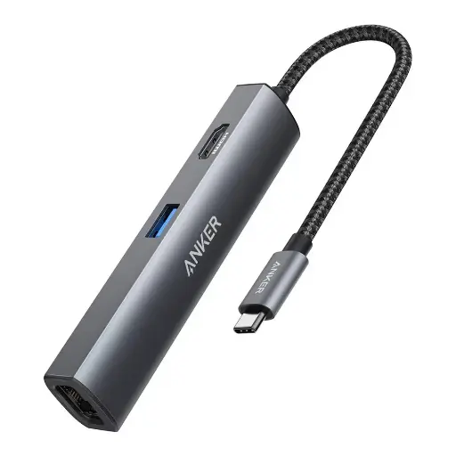[NQ114] ANKER PowerExpand+ 5 In 1 USB-C Ethernet Hub A8338HA1