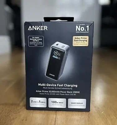 [NQ223] Anker Prime Power Bank, 12,000 mAh 2-Port Charger with 130 W Power