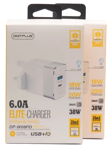 TRAVEL CHARGER SMART ID PD 38W DP W08PD
