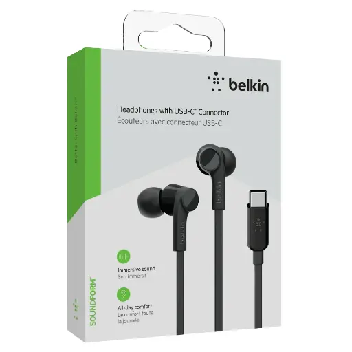 [NS101] Belkin - Soundform USB C In Ear Headphones - Black