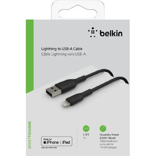 [NQ428] Belkin Lightnung USB -A cable 3M