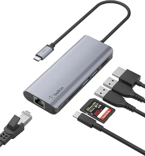 [NQ365] BELKIN 6 IN 1 PD 100 HDMI 4K ADAPTER 2421DN
