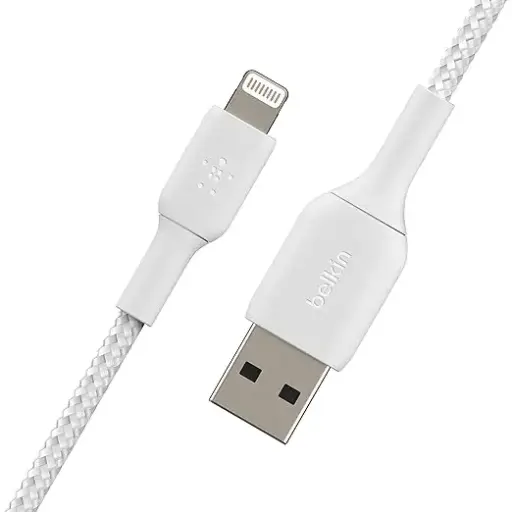 [NQ414] Belkin BoostCharge 1M Lightning to USB-A Cable, - White