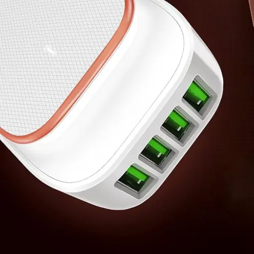 [NQ2883] ldnio a4405 led touch lamp with 4 usb port charger max 4.4a eu plug
