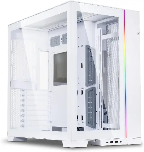 [NQ2893] lian li o11 dynamic white tempered class
