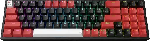 [NQ2939] redragon k628ct pollux pro rgb 75%, usb-c wired, bt , 2.4 ghz wireless