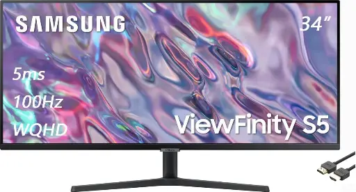 [NS483] scr samsung veiwfinity s5 34" 4k 100hz 5ms ls34c500gamxue