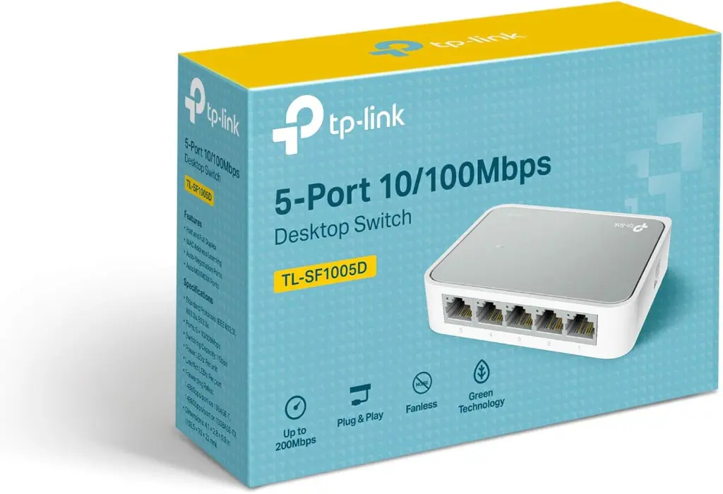 [NQ2992] tp-link tl-sf1005d network switch 5 ports 100 mbit/s