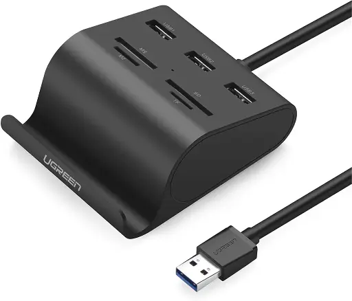 [NQ2993] ugreen 3_port usb 3.0 hob with card reader
