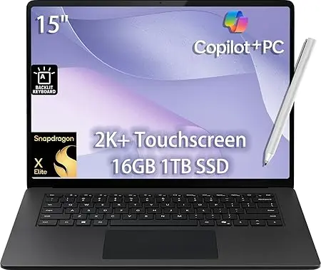 [NQ1554] MICROSOFT SURFACE LAPTOP 7 15 INCH SNAPDRAGON X ELITE 1TB M.2 16GB DDR5X WIN11 PRO