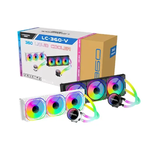 LOVINGCOOL LC-B360-V- 360mm RGB AIO Liquid Cooler BLACK