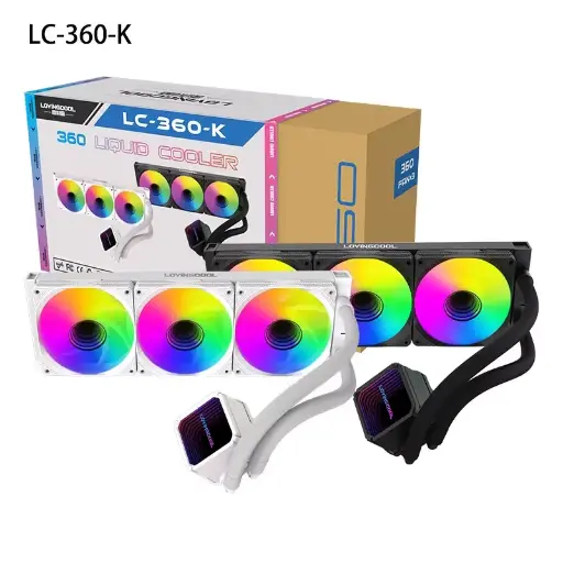 LOVINGCOOL LC-B360-K- 360mm RGB AIO Liquid Cooler BLACK