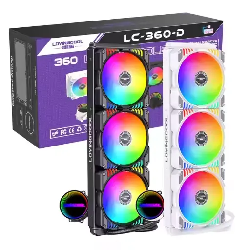 LOVINGCOOL LC-B360-D- 360mm RGB AIO Liquid Cooler BLACK