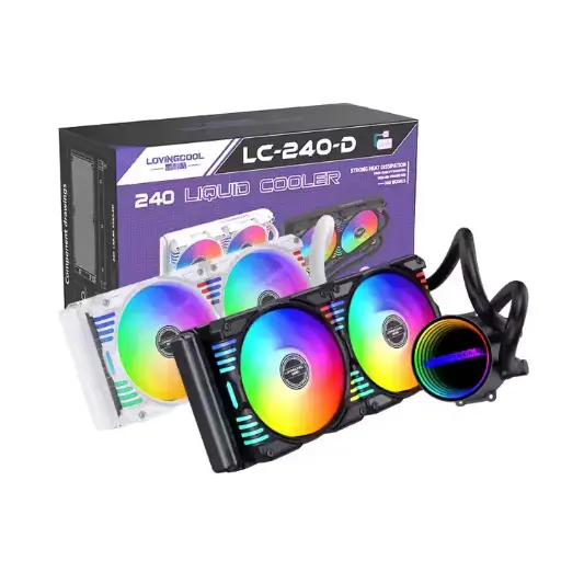 LOVINGCOOL LC-B240-D- 240mm RGB AIO Liquid Cooler BLACK