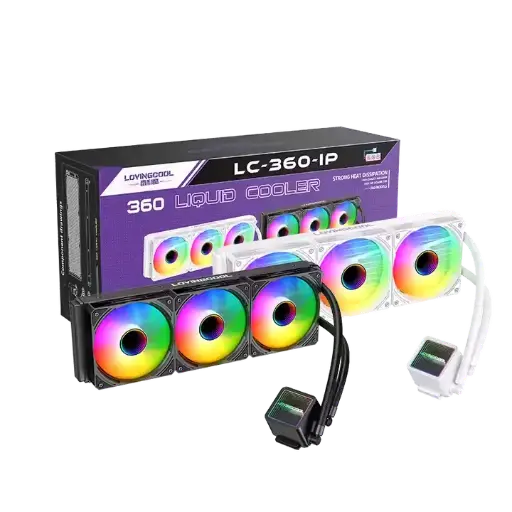 LOVINGCOOL LC-B360-IP- 360mm RGB AIO Liquid Cooler BLACK