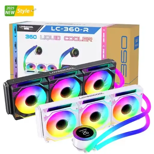 LOVINGCOOL LC-B360 R- 360mm RGB AIO Liquid Cooler BLACK