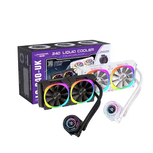 LOVINGCOOLLOV LC-W240 UK- 240mm RGB AIO Liquid Cooler WHITE