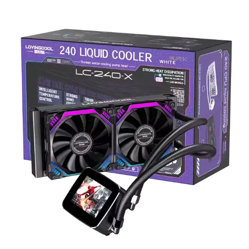 LOVINGCOOLLOV LC-B240X- 240mm RGB AIO Liquid Cooler BLACK