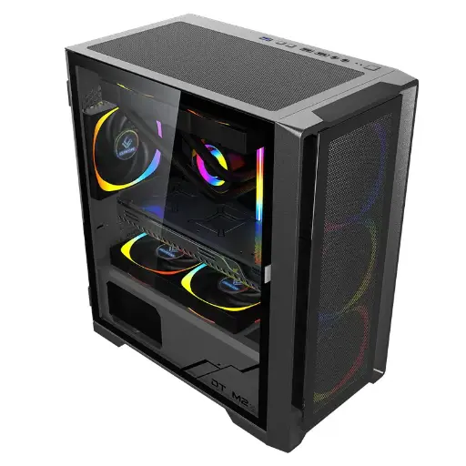 [NQ1430] Lovingcool  LC-90pro  BLACK Tempered Glass  Case Full Tower Micro ATX ITX