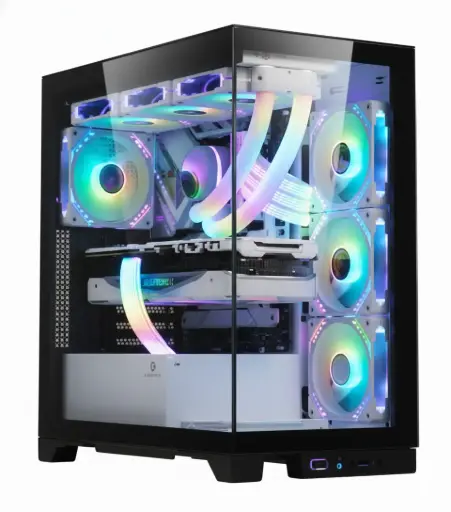 [NQ1430] Lovingcool  LC-90pro  BLACK Tempered Glass  Case Full Tower Micro ATX ITX