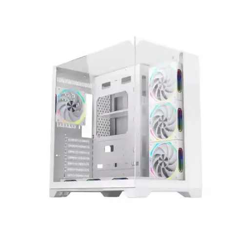 [NQ1439] Lovingcool  LC-TJS3 WHITE OEM Tempered Glass  Case Full Tower Micro ATX ITX