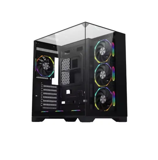 [NQ1438] Lovingcool  LC-TJS3 BLACK OEM Tempered Glass  Case Full Tower Micro ATX ITX
