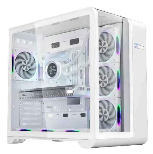 [NQ1469] Lovingcool RGB lc -WTPLUS WHITE  MATX ITX