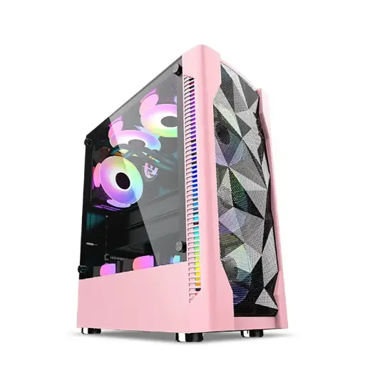 [NQ1453] Lovingcool Case lc-500b pink ATX ITX M-ATX Mid Tower